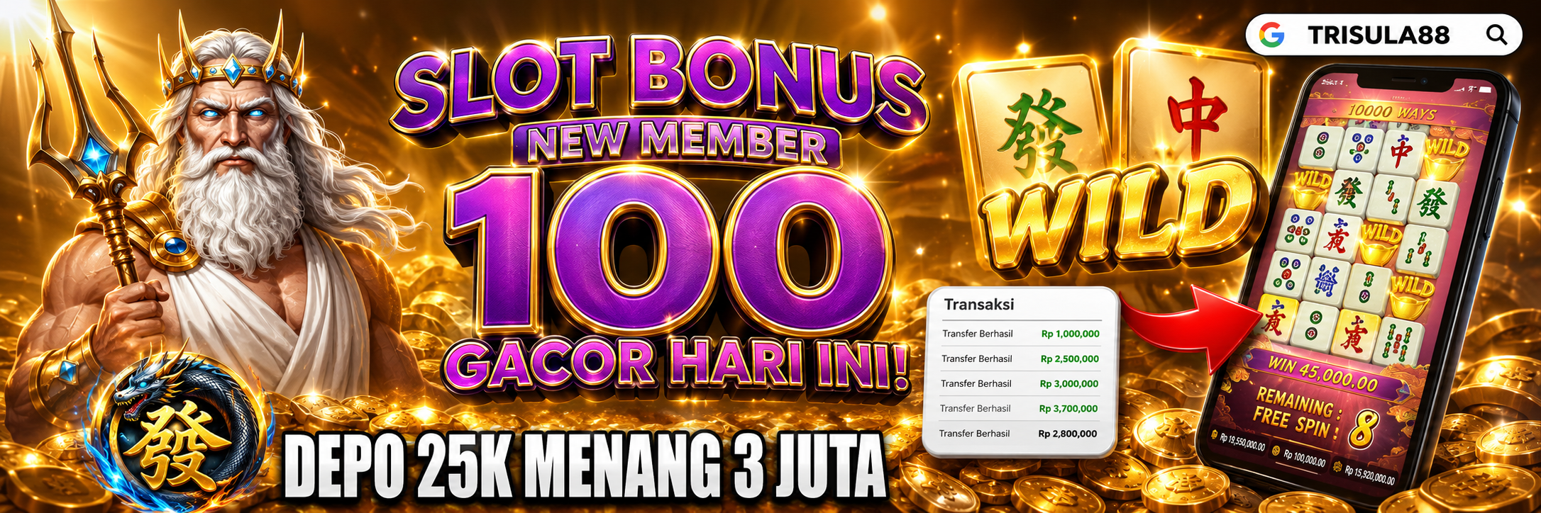 Slot Bonus New Member 100